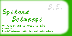 szilard selmeczi business card