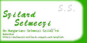 szilard selmeczi business card